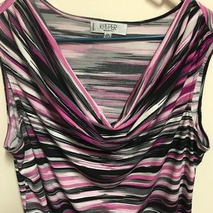 Kasper Scoop-neck Blouse!